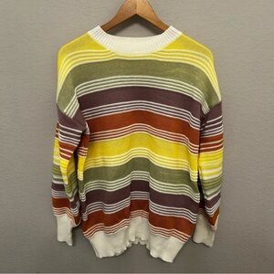 Source Unknown Multicolor Striped Sweater
